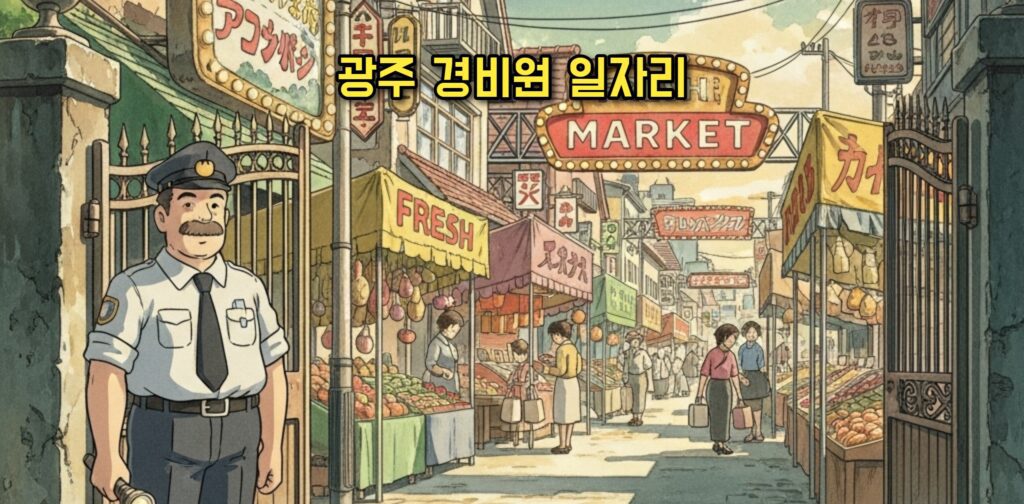 광주 노인일자리 아파트 경비원